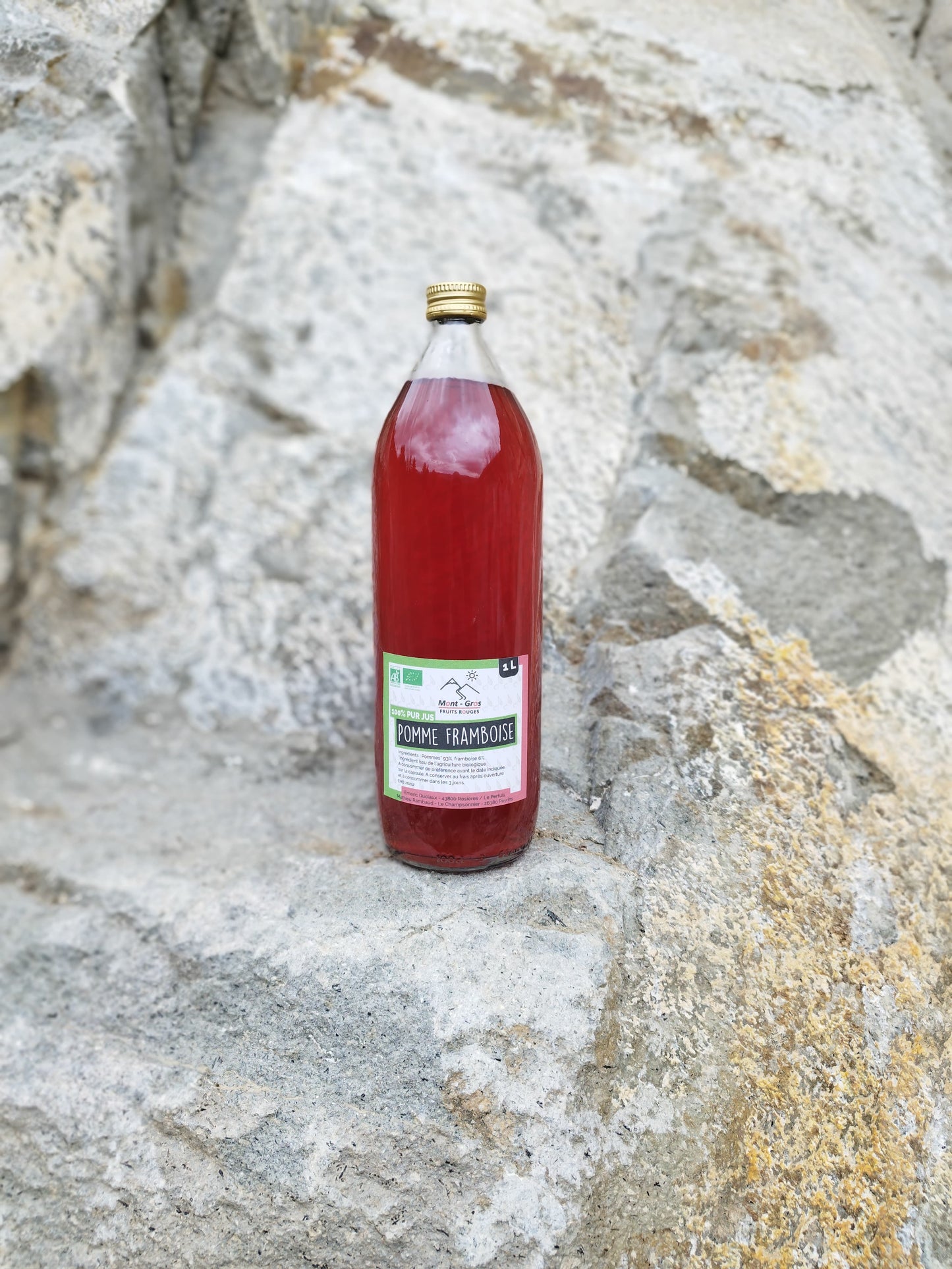 Jus pomme framboise BIO - Le Champsonnnier x Mont-Gros fruits rouges